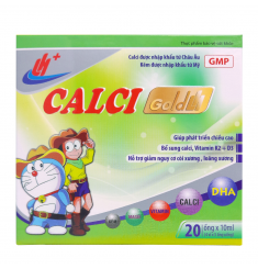 Dung Dịch Uống Bổ Sung Canxi+D3 Calci Gold LH 