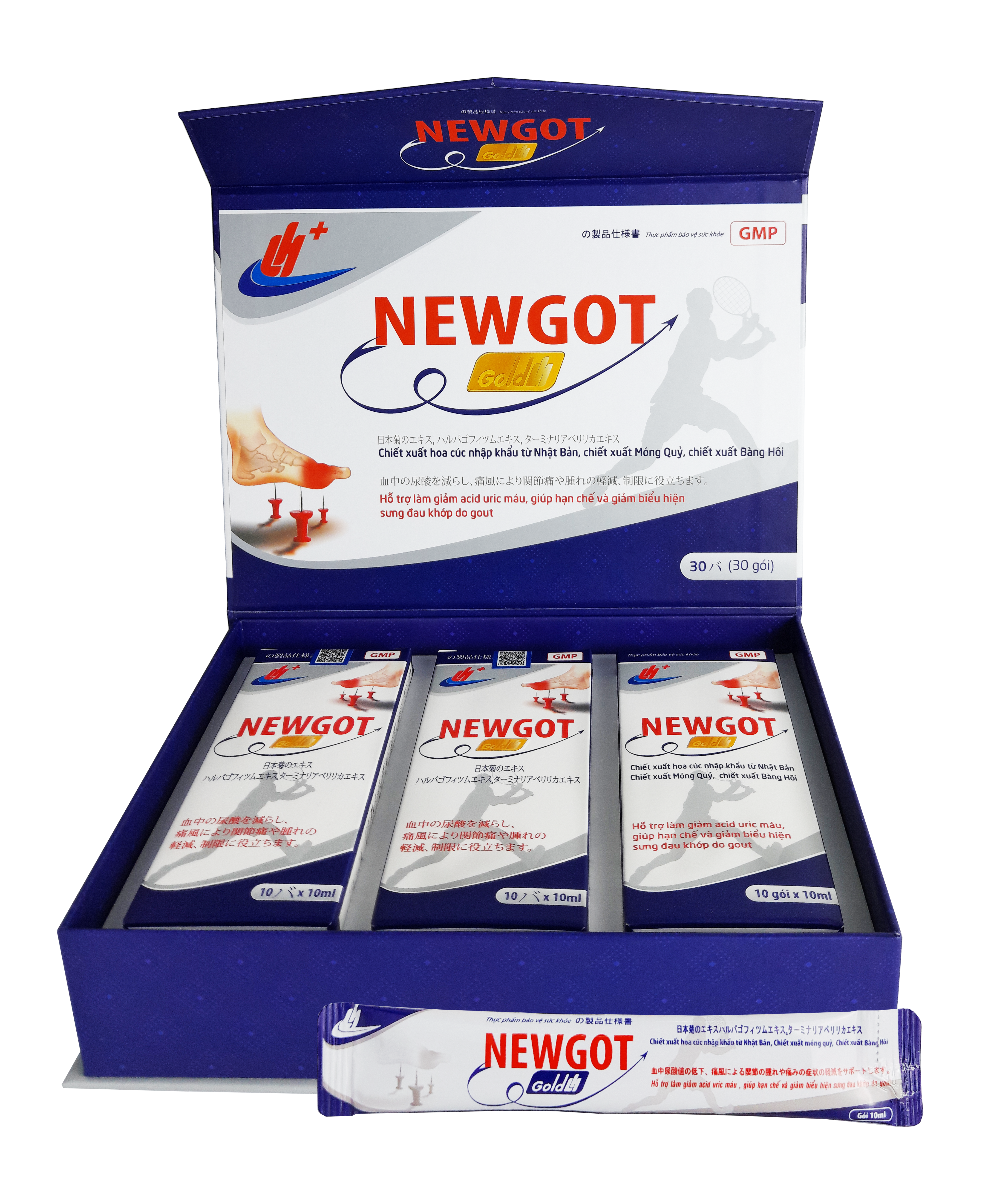 Hỗ trợ điều trị gout Newgot Gold LH